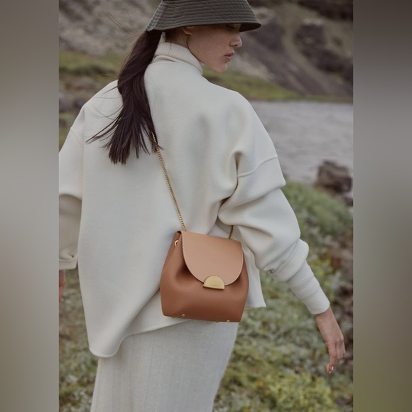 Polene Tan Leather Bag - Picture 2 of 11